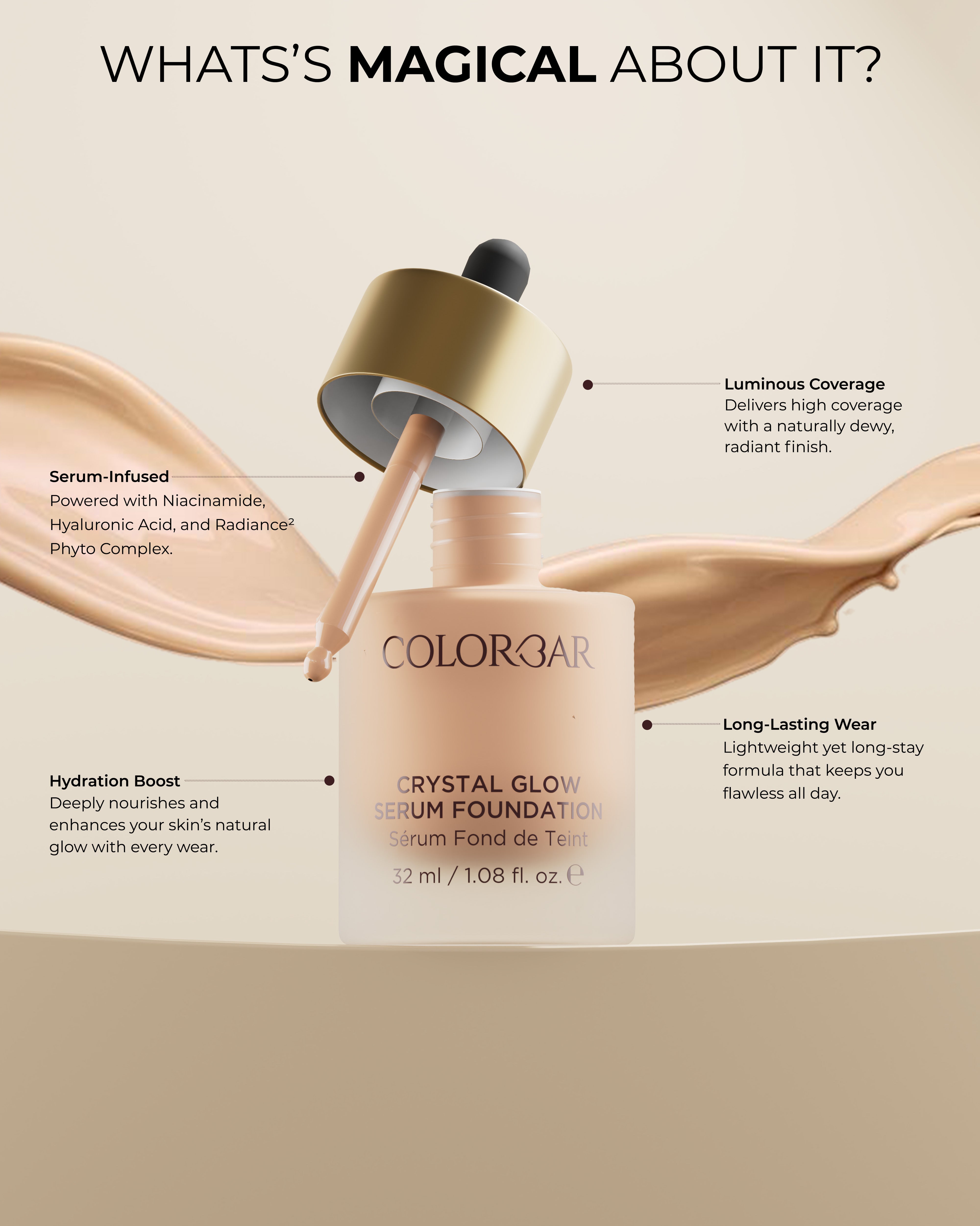 Colorbar Crystal Glow Serum Foundation