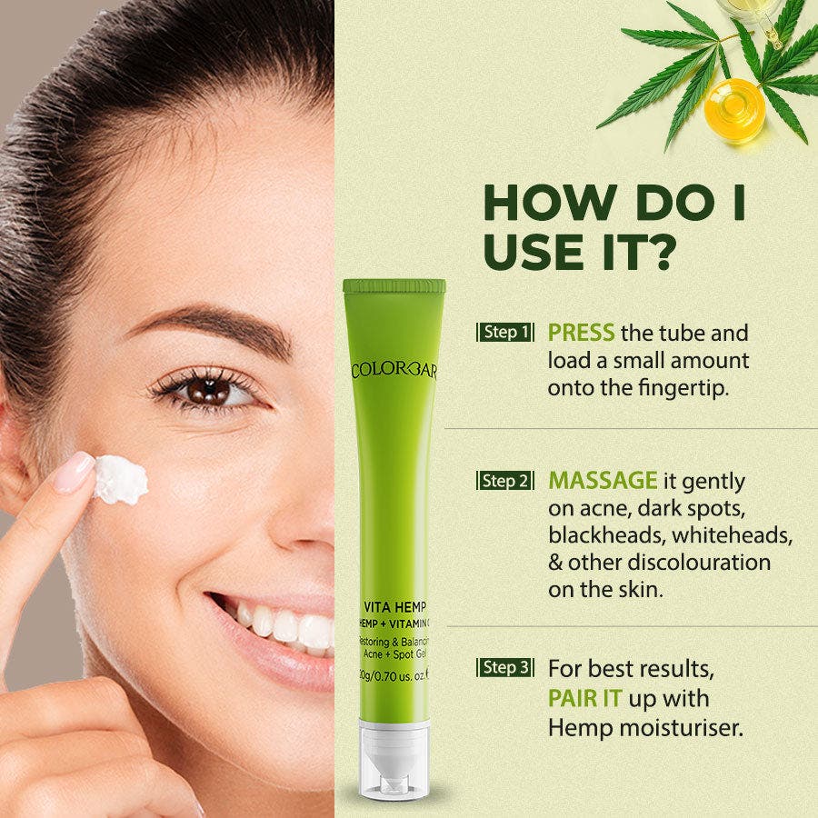 Colorbar Vita Hemp Restoring & Balancing Anti-Acne/Spot Gel