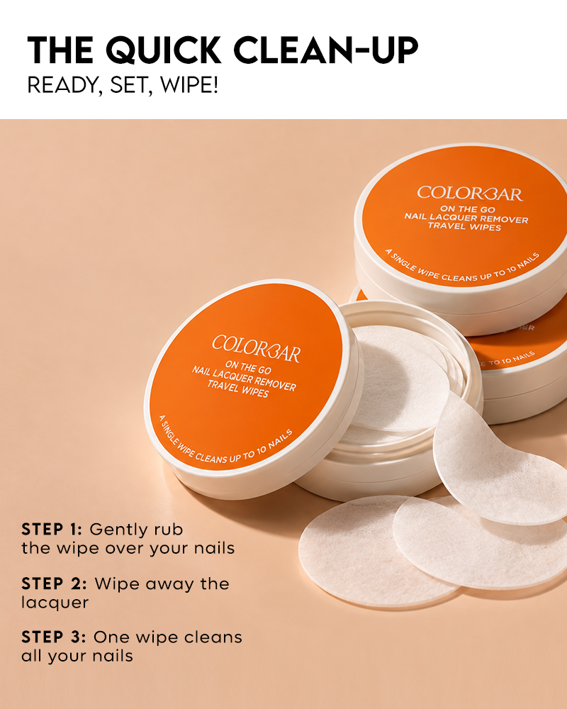 ON THE GO NAIL LACQUER REMOVER WIPES