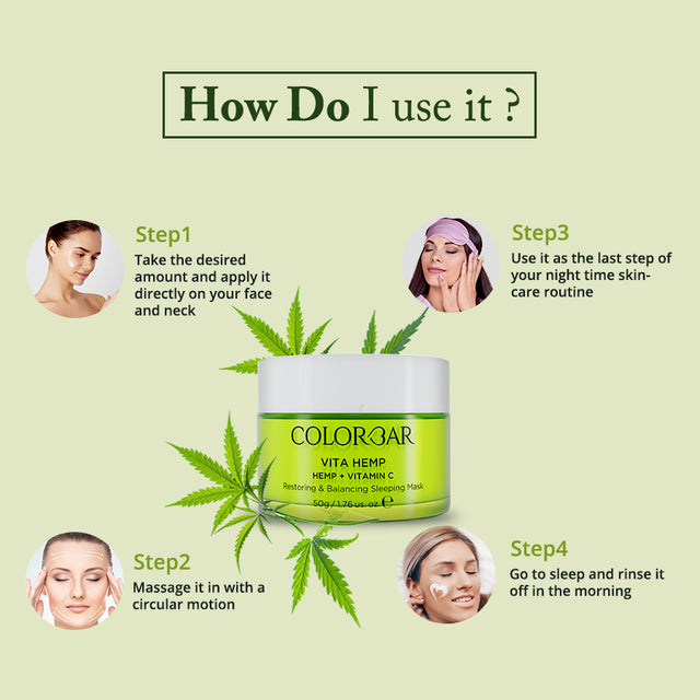 Colorbar Vita Hemp Restoring & Balancing Sleeping Mask