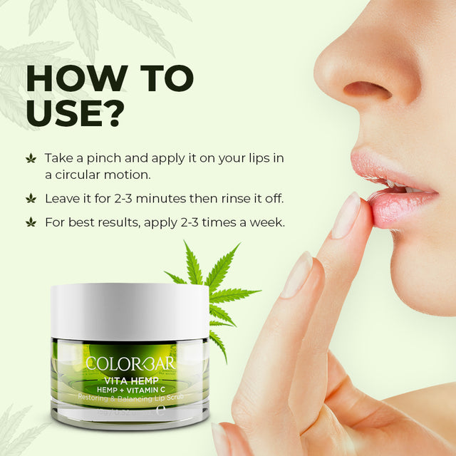Colorbar Vita Hemp Restoring & Balancing Lip Scrub