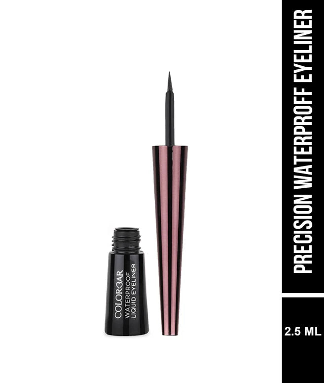 Colorbar Precision Waterproof Eyeliner (Shiny Silver Cap) Eln001-Black