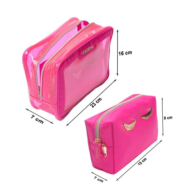 LIPS & LASHES BOX POUCH (SET OF TWO)