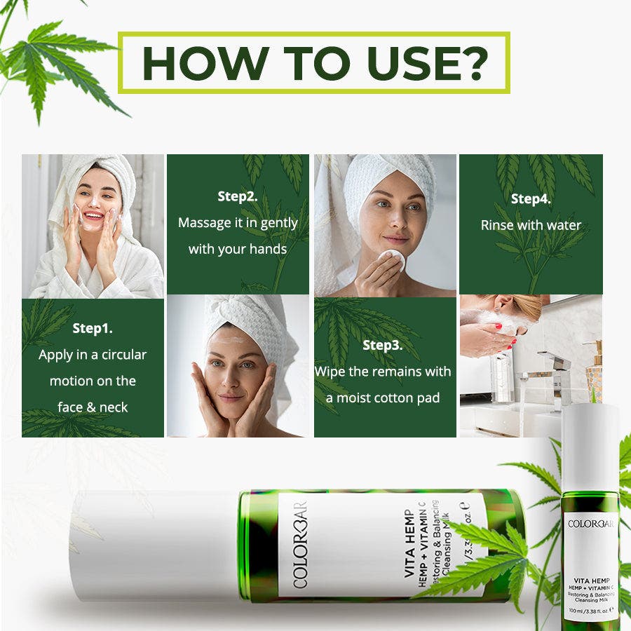 Colorbar Vita Hemp Restoring & Balancing Cleansing & Toning Milk