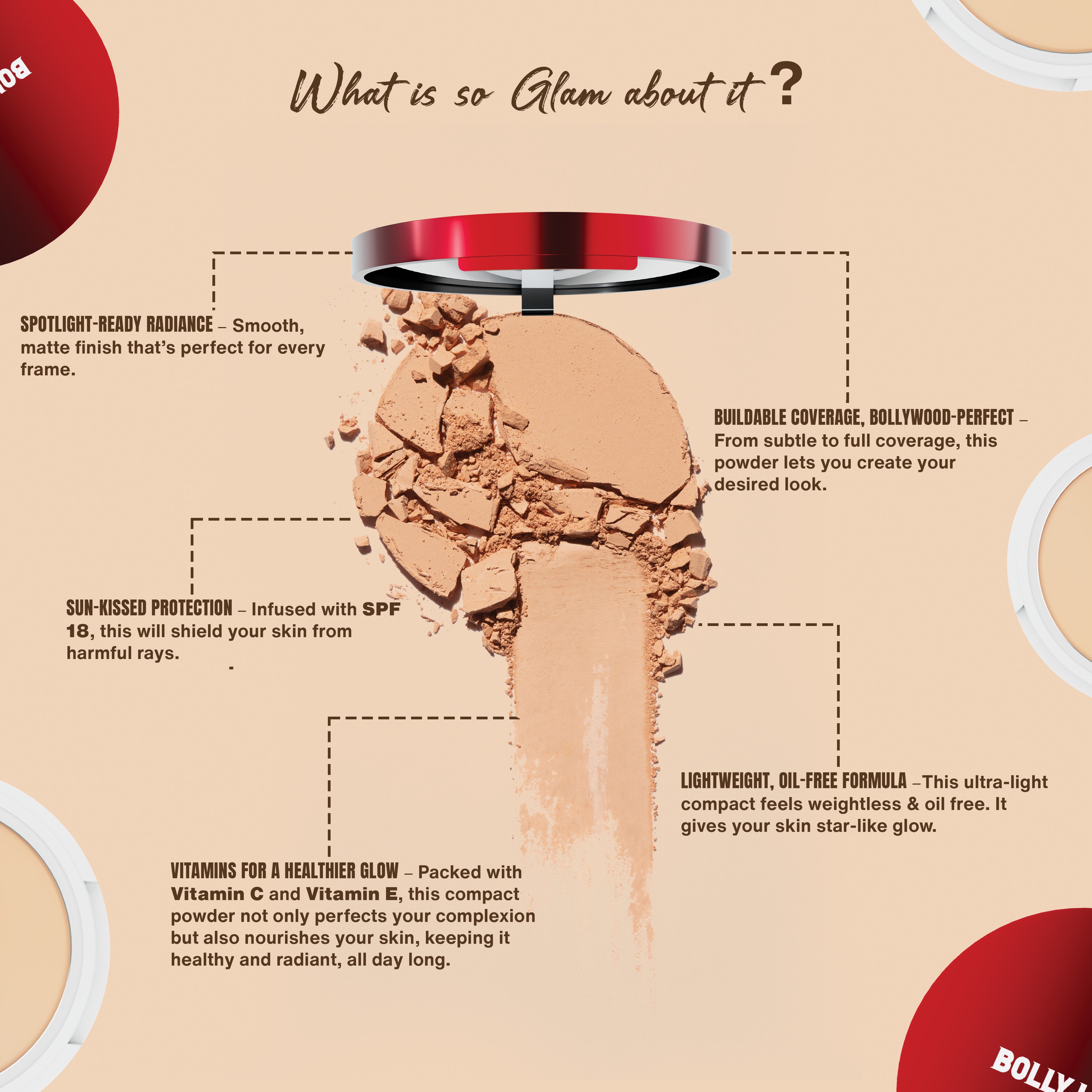 BOLLY LIGHTS SPOTLIGHT COMPACT POWDER