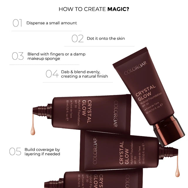 Crystal Glow Hybrid Foundation spf 30