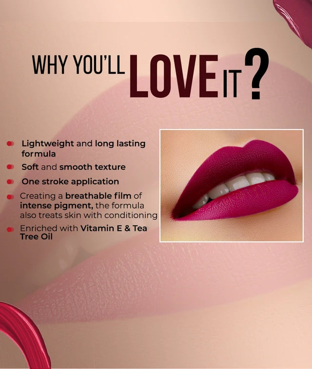 Colorbar PowerKiss Vegan Matte Lipcolor